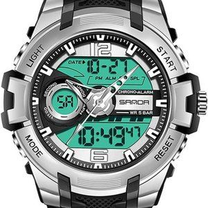 Military Men's Watches 50M Waterproof Multifunction Stopwatch luminous Alarm